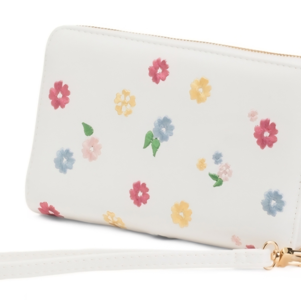 Betsey Johnson White Floral Clutch Nwt - Picture 3 of 4